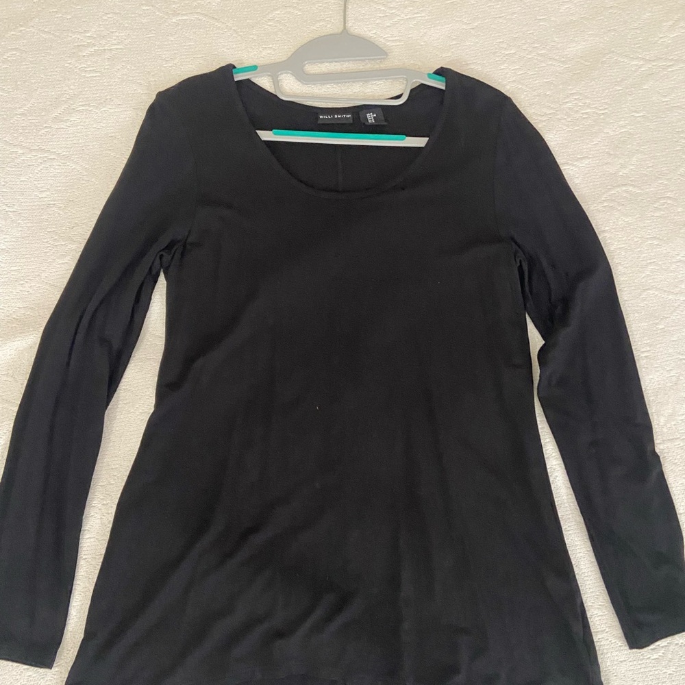 NWOT Black Long Sleeve Top. Never worn